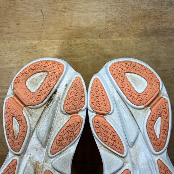 Hoka One One Bondi 8 REFLECTIVE Womens Sz 9.5 Running Shoes Sneakers Blue Yellow - Picture 10 of 13